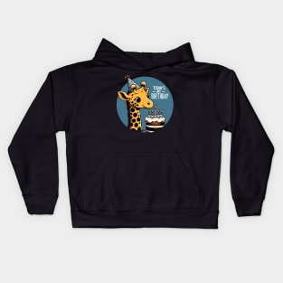 Kawaii Giraffe Today Is My Birthday Party Kids Hoodie